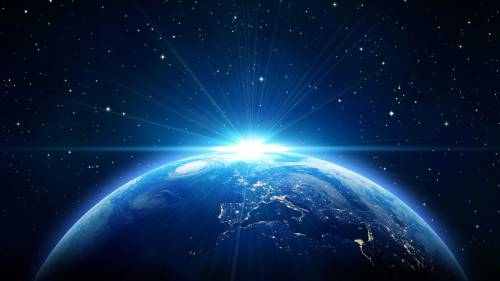 Espaço Azul Planeta Terra Globo