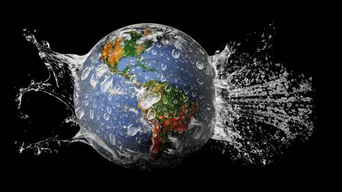 Planeta Terra Explosao Agua