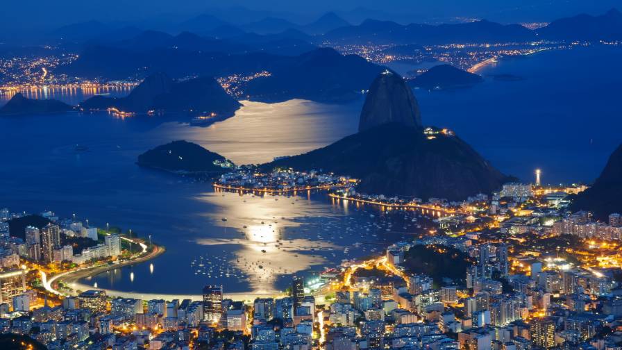 Rio De Janeiro Noite Luzes
